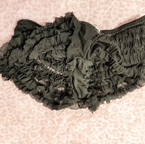 HONEYDEW RUFFLED THONG PANTY, S - Picture 3 of 4